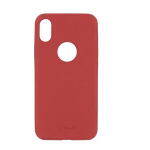 Maciņi Tellur Apple Cover Slim Synthetic Leather for iPhone X/XS red 