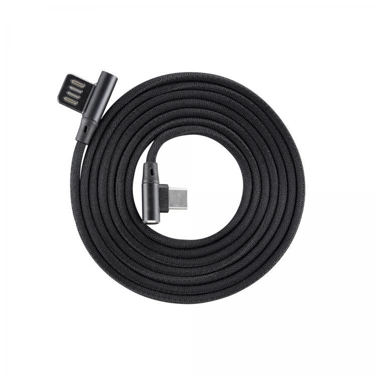 Cable Sbox USB->Type C 90 M/M 1.5m USB-C-90-B black