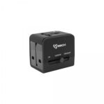 Lādēšanas ierīces un kabeļi Sbox  TA-23 Universal Travel Adapter with Dual USB Charger 
