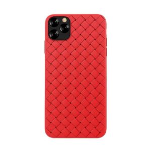 Maciņi Devia Apple Woven Pattern Design Soft Case iPhone 11 Pro red 