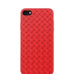 Cases Devia  Woven Pattern Design Soft Case iPhone SE2 red