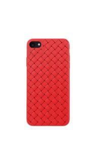 Dėklai Devia  Woven Pattern Design Soft Case iPhone SE2 red