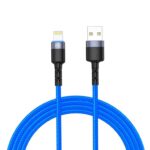 Kabelis Tellur  Data cable USB to Lightning with LED Light, 3A, 1.2m blue 