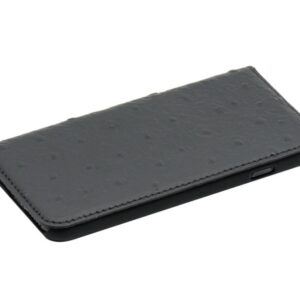 Cases Tellur Apple Book case Ostrich Genuine Leather for iPhone 7 black 