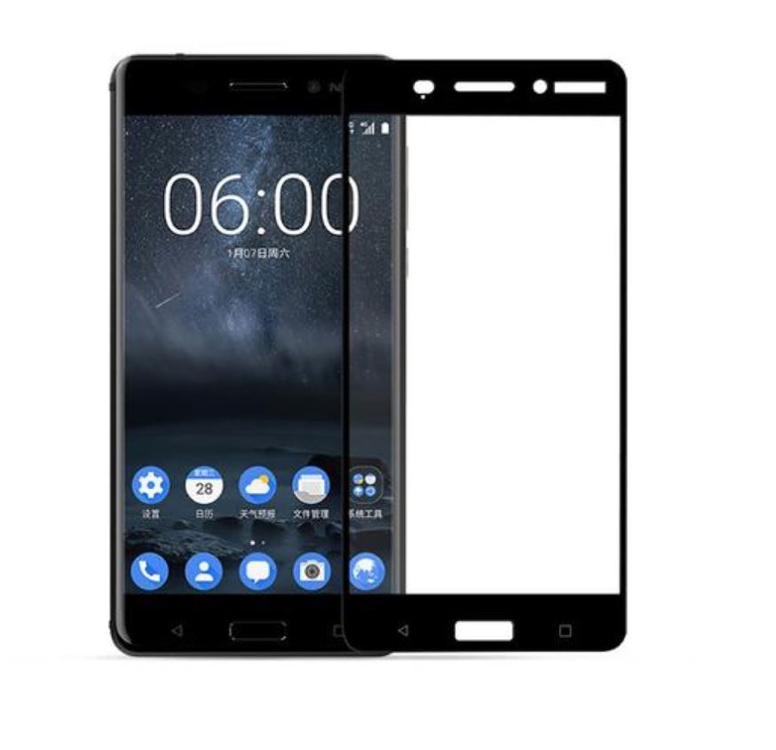Ekraanikaitsed Tellur Tempered Glass full cover for Nokia 6 black