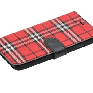 Dėklai Tellur Apple Book case Bimaterial for iPhone 7 black/red 