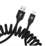 Įkrovikliai ir kabeliai Tellur  Data cable Extendable USB to Lightning 3A 1.8m black 