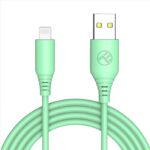 Įkrovikliai ir kabeliai Tellur  Silicone USB to Lightning cable 3A, 1m, green 
