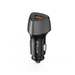 Auto accessories Tellur  FCC10 car charger 38W, 6A (PD20W + QC3.0) black 