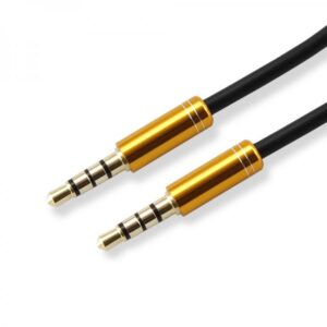 Audio cable Sbox  AUX Cable 3.5mm to 3.5mm golden kiwi gold 3535-1.5G 