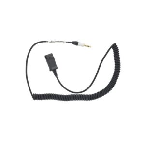 Įkrovikliai ir kabeliai Tellur  QD to Jack 3.5mm 4 pole adapter cable 2.95m black 