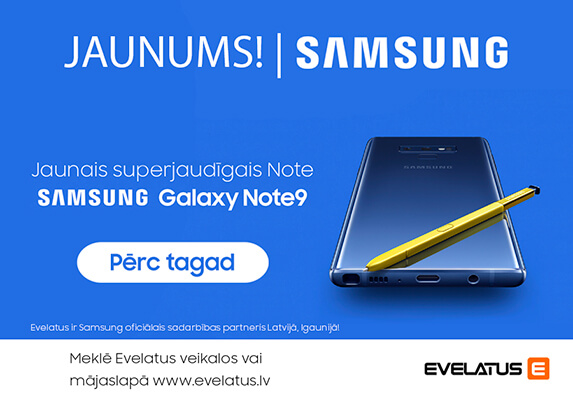 JAUNUMS! Samsung Galaxy Note 9!