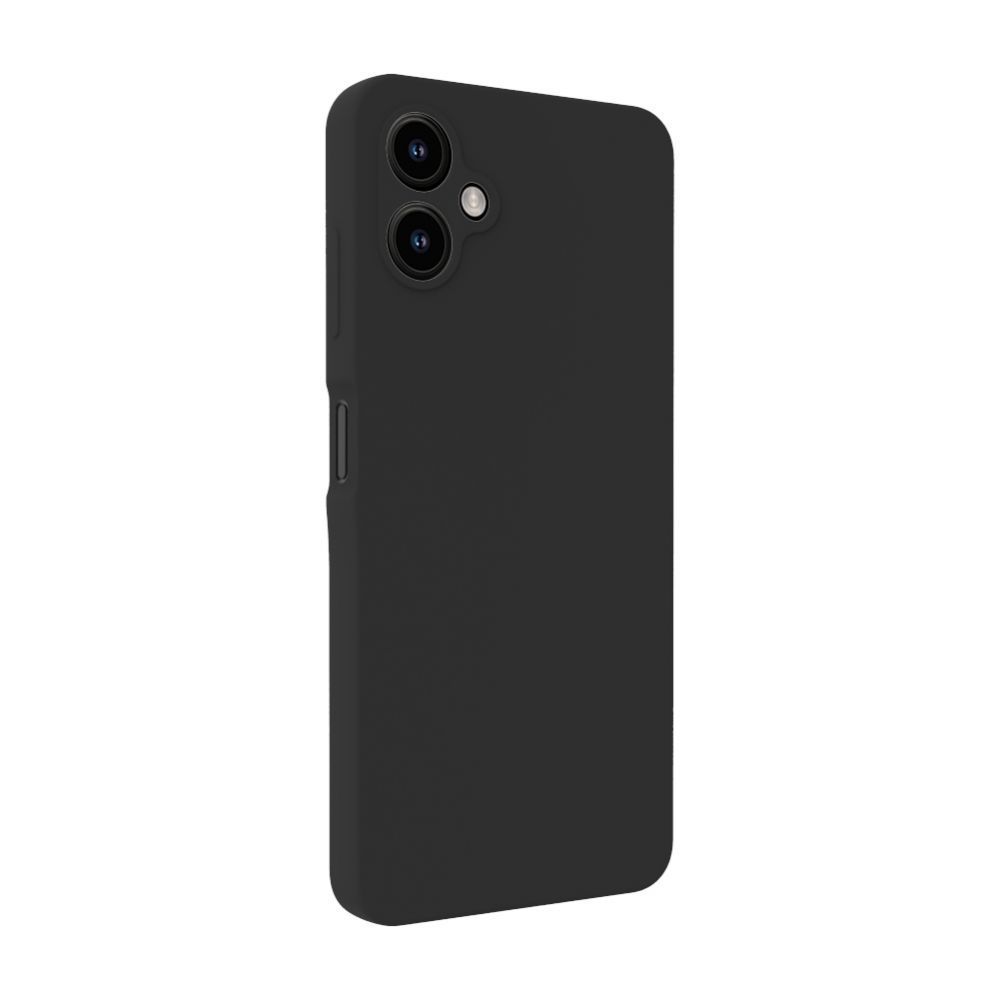 Back panel cover Evelatus Samsung Galaxy A06 5G Premium Magnetic Soft Touch Silicone Case Black