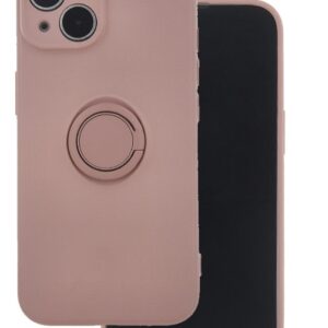 Back panel cover iLike Apple Finger Grip case for iPhone 16 Pro 6,3 Pink