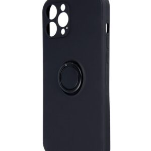 Back panel cover iLike Apple Finger Grip case for iPhone 16 Pro Max 6,9 Black