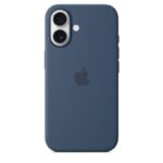 Tagakaaned Apple - iPhone 16 Silicone Case with MagSafe Denim Blue