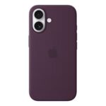 Aizmugurējais vāciņš Apple - iPhone 16 Silicone Case with MagSafe - Plum