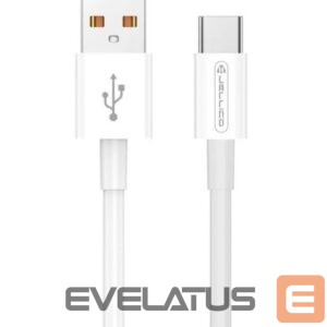 Kabelis Jellico  B1 Durable-Soft Universal USB to USB-C Data & Fast PD 20W Charger Cable 1m White