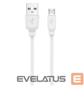 Kabelis Jellico  B15 Durable-Soft Universal Micro USB to USB Data & Fast 3.1A Charger Cable 1m White