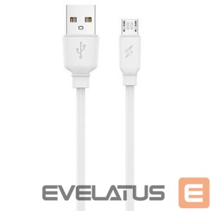 Kabelis Jellico  B15 Durable-Soft Universal Micro USB to USB Data & Fast 3.1A Charger Cable 1m White