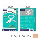 Cable Jellico  B15 Durable-Soft iPhone & iPad Lightning to USB Data & Fast 3.1A Charger Cable 1m White