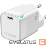 Adapteriai Jellico  C43 Mini PD 30W QC 3.0 Smart Adaptive Fast Charger with 1x USB-C (5-20V) White