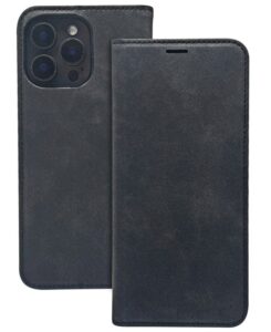 Atveramie maciņi iLike Samsung Galaxy A35 5G Smart Suede case Black