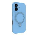 Aizmugurējais vāciņš Evelatus Apple iPhone 16 Premium Magsafe with Stand Soft Touch Silicone Case Blue