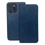 Knygos tipo dėklas dėklai iLike Xiaomi Redmi A3 4G (Global) Smart Suede case Navy Blue