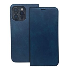 Knygos tipo dėklas dėklai iLike Xiaomi Redmi A3 4G (Global) Smart Suede case Navy Blue