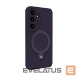 Tagakaaned Evelatus Samsung Galaxy S25 Premium Magnetic with Stand Soft Touch Silicone Case Purple