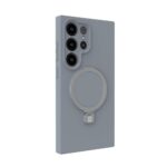 Nugarėlės dėklai Evelatus Samsung Galaxy S25 Ultra Premium Magnetic with Stand Soft Touch Silicone Case Silver