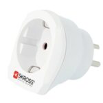 Adapteris Skross  Travel adapter CA EU to DEN - Europe to Denmark White