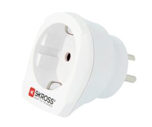 Adapteris Skross  Travel adapter CA EU to DEN - Europe to Denmark White