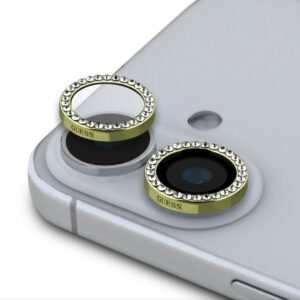 Kaitseklaasid Guess Apple iPhone 16/16 Plus Fixed Glliter Protective Lens Gold