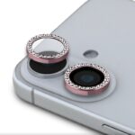 Kaitseklaasid Guess Apple iPhone 16/16 Plus Fixed Glliter Protective Lens Pink