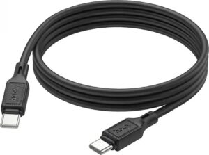 Kaabel Hoco  X90 Cool 60W silicone charging data cable for Type-C to Type-C Black