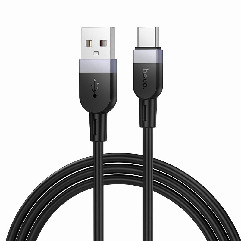 Cable Hoco X109 Energy silicone charging data cable Type-C(L=1M) Black