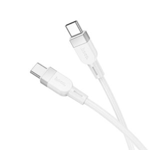 Kaabel Hoco  X109 Energy 60W silicone charging data cable C to C(L=1M) White