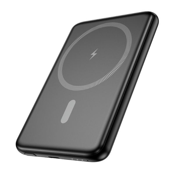 Väline aku Hoco J140A Tony PD20W ultra-thin magnetic power bank(5000mAh) Black