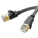 Kaabel Hoco  US07 General pure copper flat network cable(L=1M) Black