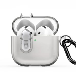 Headphone case Dux Ducis Apple AirPods 4 PECL Series PC+TPU Cover with Hook Grey