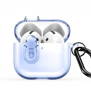 Headphone case Dux Ducis Apple AirPods 4 PECL Series PC+TPU Cover with Hook Blue