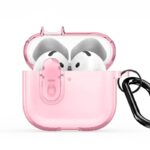 Korpus kõrvaklappidele Dux Ducis Apple AirPods 4 PECL Series PC+TPU Cover with Hook Pink