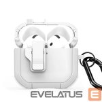 Dėklai ausinėms Dux Ducis - AirPods 4 PECP Series PC+TPU Cover with Hook White