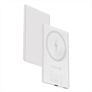 Ārējais akumulators Evelatus  Evelatus 3000mAh Power Bank Super Slim With Wireless charging EVEP03PBSSW White