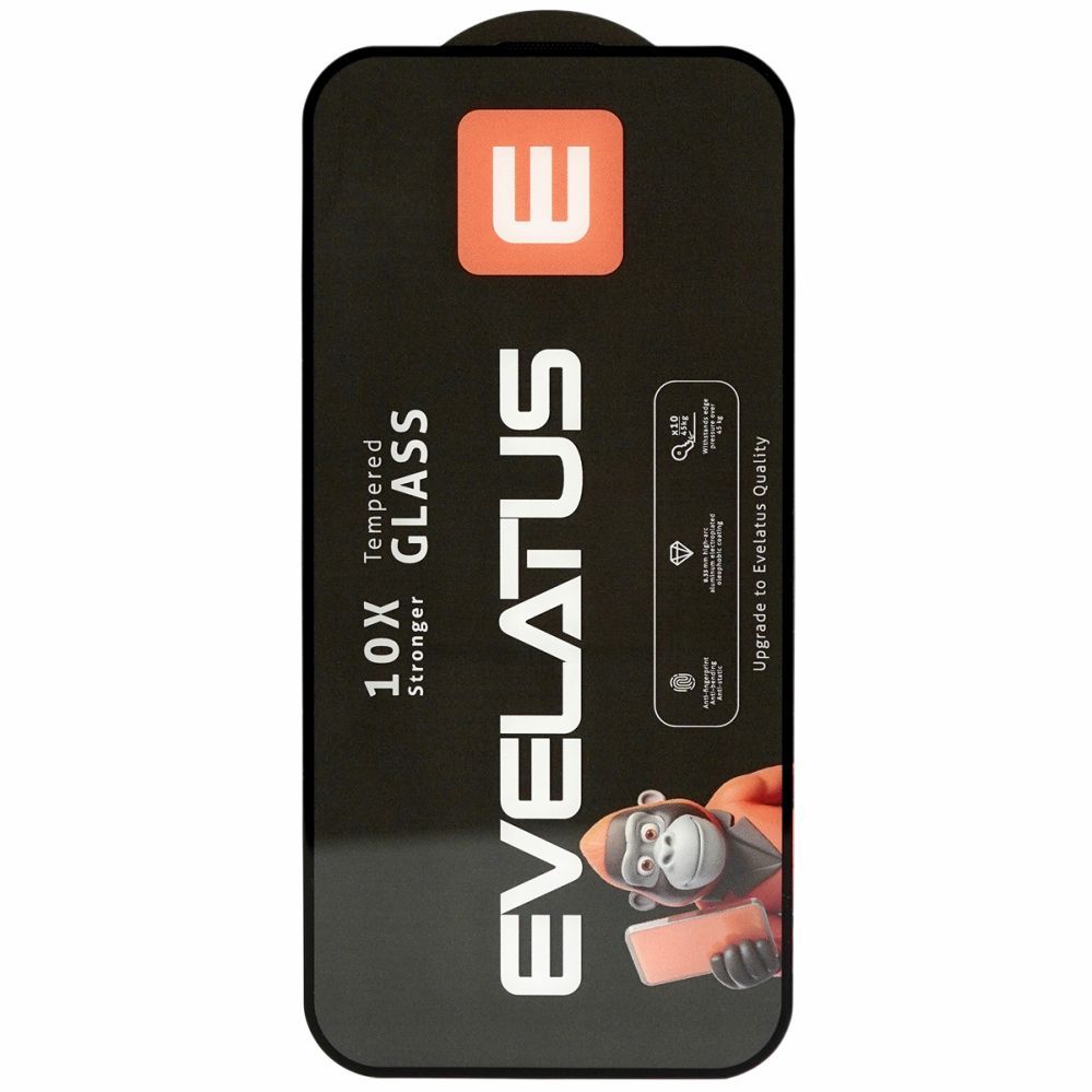 Aizsargstikls Evelatus Samsung Galaxy S25 Corning Gorilla Glass Anti-Static 3D Full Cover 10X Stronger