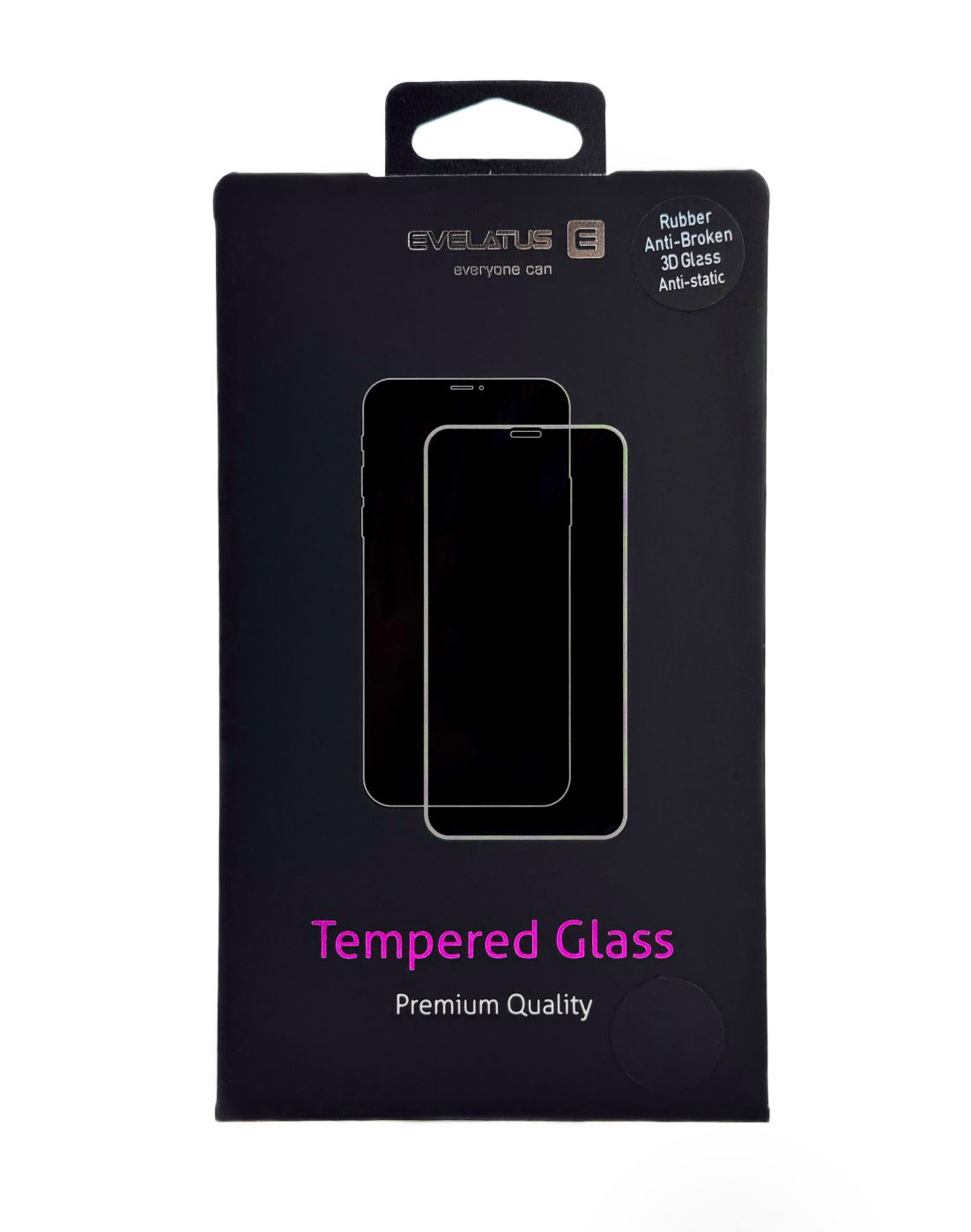 Protective glass Evelatus Samsung Galaxy S25 Ultra Corning Gorilla Glass Anti-Static 3D Full Cover 10X Stronger