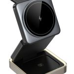 Juhtmeta laadija Acefast  E20 desktop 3-in-1 wireless charging holder Black
