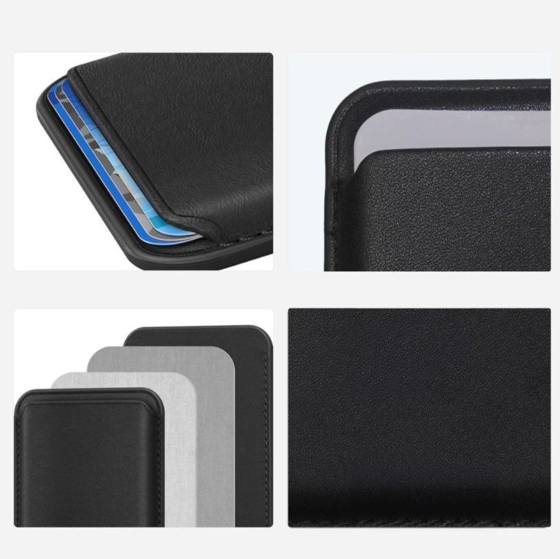 Universaal mobiiltasku Tech-Protect Universal MAGWALLET MAGSAFE UNIVERSAL MAGNETIC CARD HOLDER Black